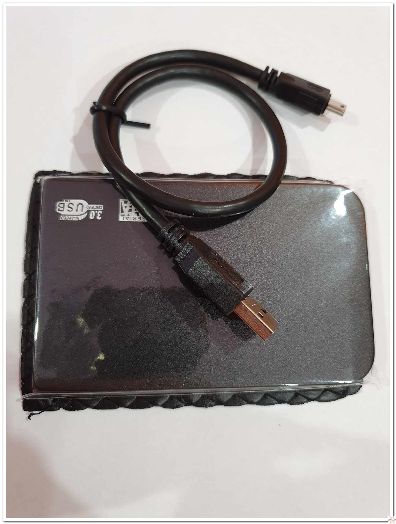 2.5 Inch HDD External Case USB 3.0 Black Aluminium 2