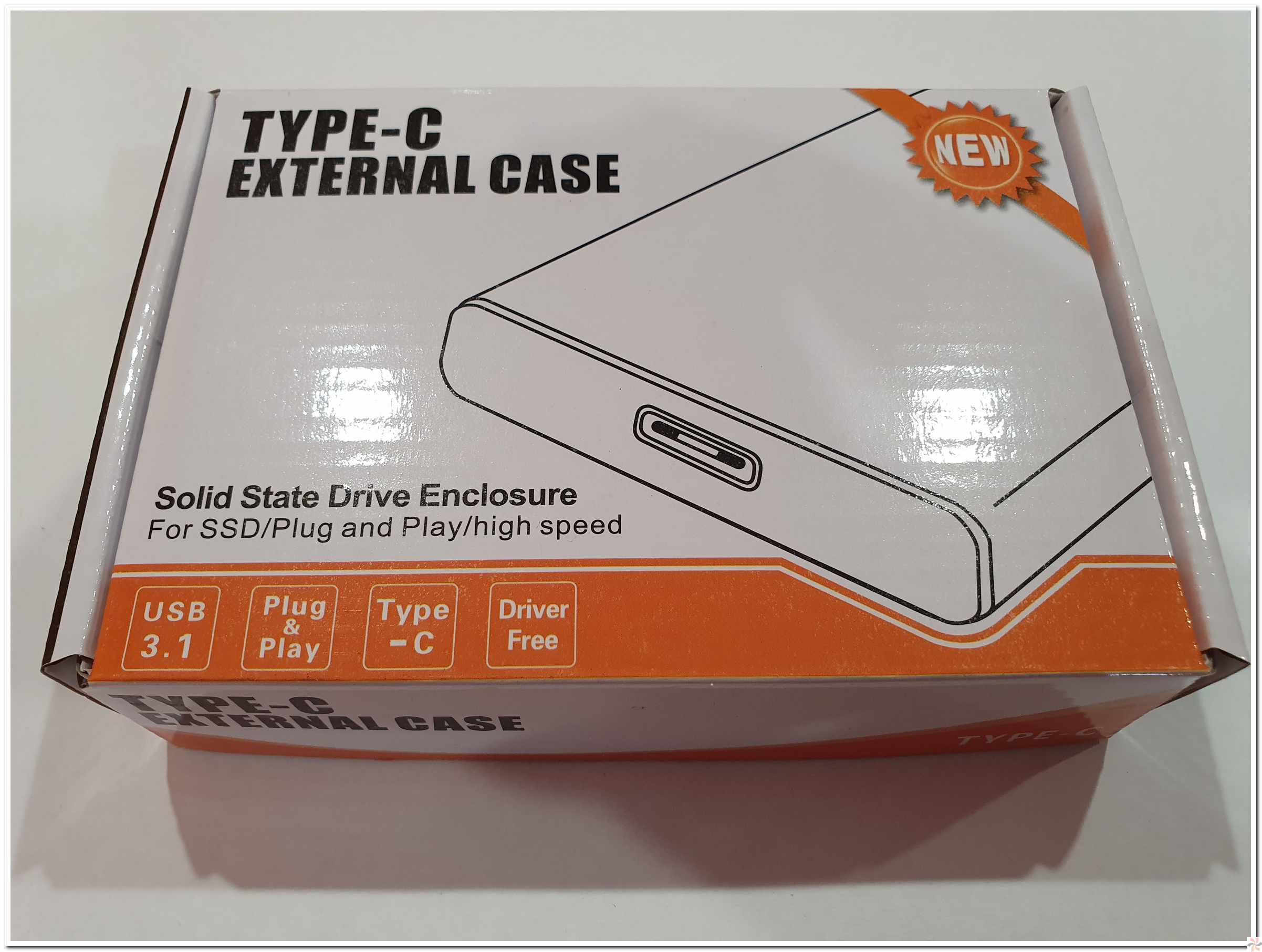 2.5 Inch HDD External Case USB-C Black 1