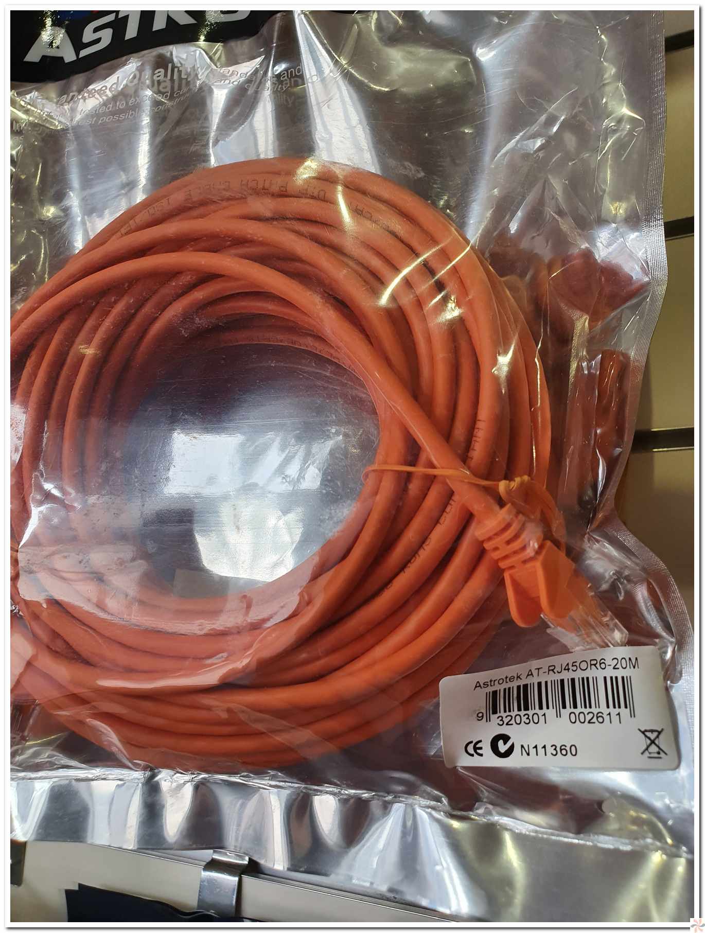 Ethernet Cable CAT 6 Orange 20M