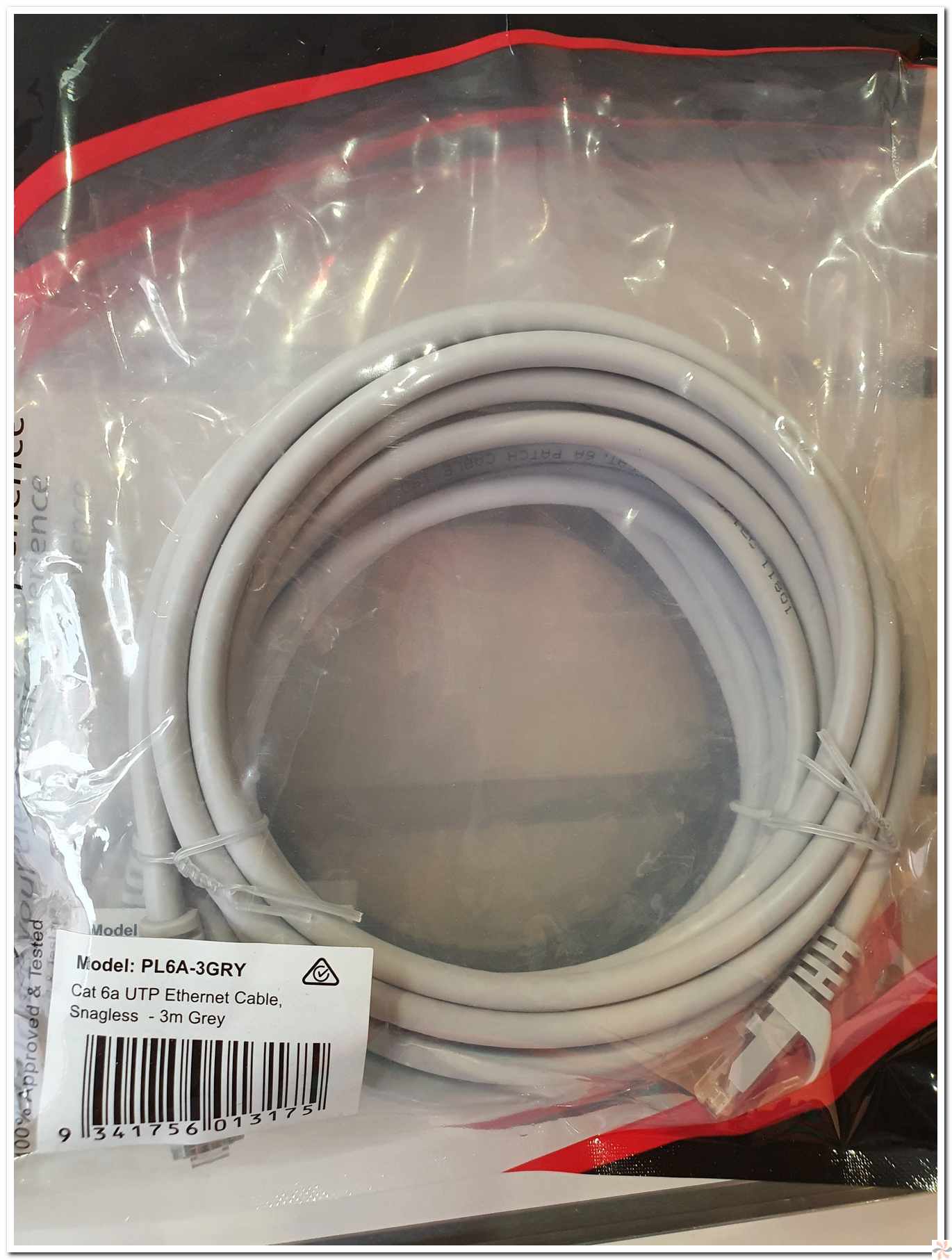 Ethernet Cable CAT 6A Grey 2M
